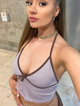 Neckholder-Bandeau-Top ohne Träger und Rücken